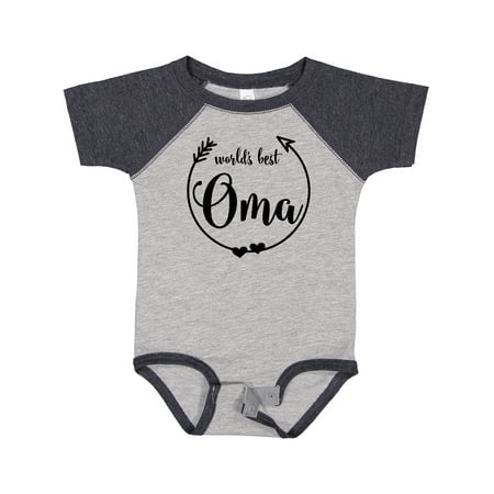 

Inktastic World s Best Oma Gift Baby Girl Bodysuit