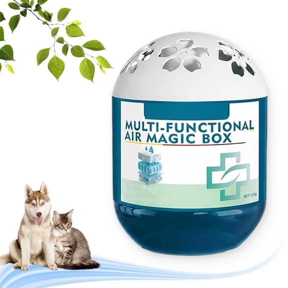 Magic Bead Box for Odor & Dust Removal, Plant Based Eco Friendly Air Freshener, Long Lasting No Elec Deodorizer for Pet Home