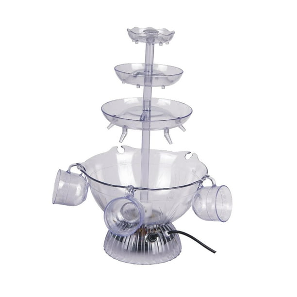Naiovety Máquina de bebidas con decoración de fuente de fiesta de 3 niveles para vino tinto y champán Cocina y Comedor