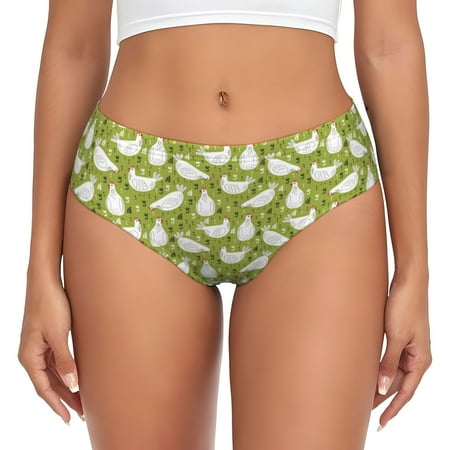 Womens Underwear - Lovely Chickens No Show Seamless Underwear for Women  Soft Stretch Womens Panties  Hipster Ladies Panties Bikini Underwear Briefs