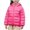 Pink, variant on HUJlwoi 4-13 Years Toddler Girls Winter Down Coats Quilted Puffer Zip Up Jacket Thermal Comfy Hooded Outerwear Clothes