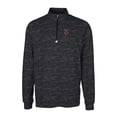 thumbnail image 2 of Men's Cutter & Buck  Black Indianapolis Indians Big & Tall Traverse Camo Print Stretch Quarter-Zip Pullover Top, 2 of 3
