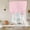 Pink, variant on Sage Green Geometric Tie Up Curtains 45 Inches Long, Kitchen Window Curtains Over Sink, Minimalism Solid Color Striped Lines Small Window Curtains Shade Balloon Curtains Valances for Bedroom 34"x45"