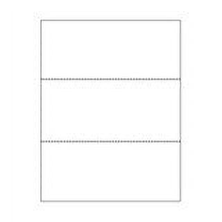 Print-Ready Business Forms (8-1/2" x 11") with Double Micro-Perfs for Separations, on White 24lb Bond Paper - 500 Sheets (Forms)