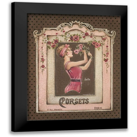 Poloson, Kimberly 12x14 Black Modern Framed Museum Art Print Titled - Corsets I