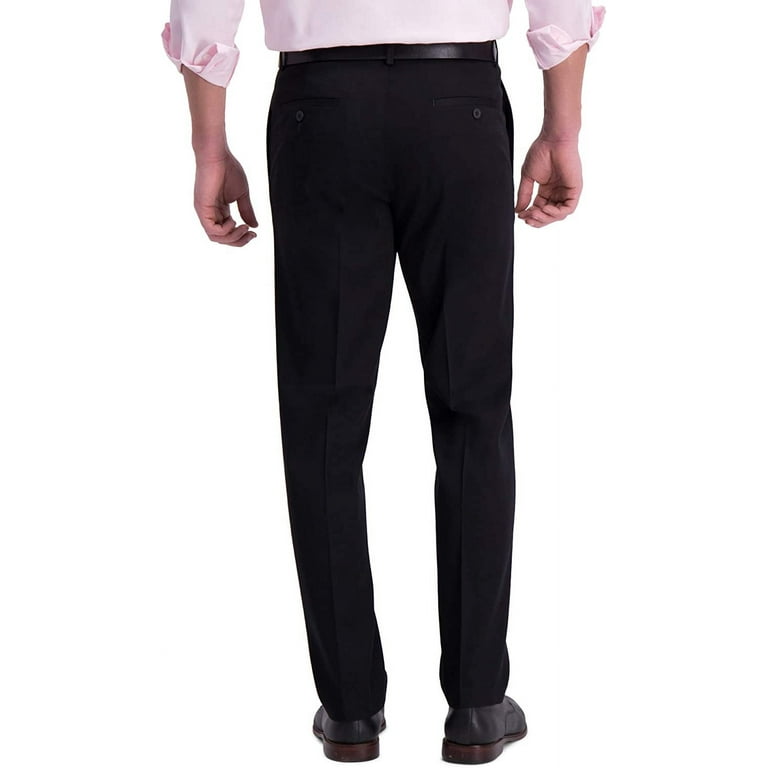 haggar straight fit premium stretch dress pants Haggar 4-Way Stretch Dress Pants, Flat Front in Light Grey