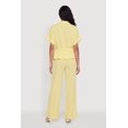 thumbnail image 4 of Women's Collared Drawstring Waist Button Front Shirt, 4 of 4