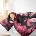 thumbnail image 3 of Homewish Pink Flower Victorian Castle Full Size Bedding Sets for Teens, Magical Moon Halloween Full Size Bed in a Bag, Black Reversible, 7pcs, 3 of 7