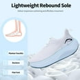 thumbnail image 4 of AOV GREEN LEAF Wide Toe Box Walking Shoes Arch Support Plantar Fasciitis Sneakers Orthotic Tennis Shoes, 4 of 9