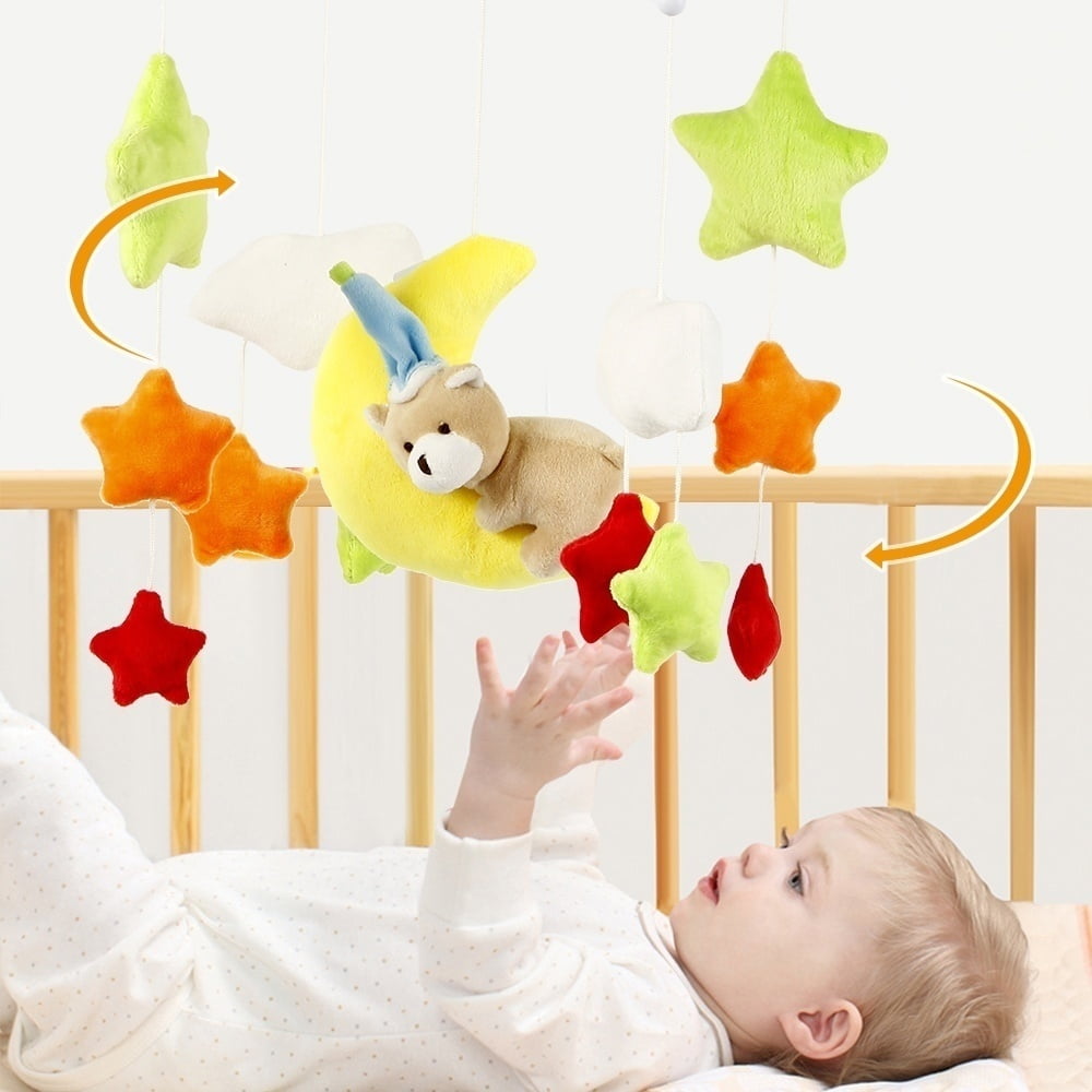 Baby Crib Musical Mobile Cot Bell Music Box Bed Bell Hanging Rattle
