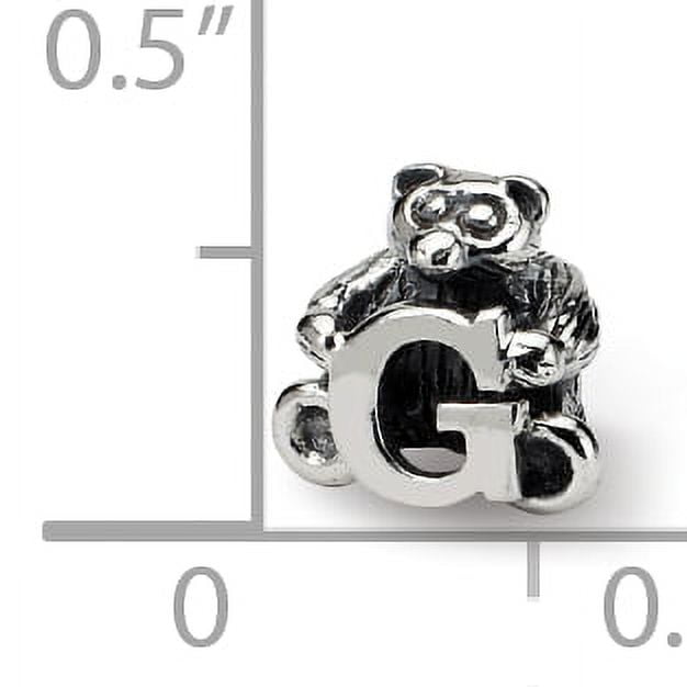 Reflection Beads Sterling Silver Reflections Kids Letter G Bead