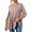 Pink Plus Size Shirts, variant on Plus Size Waffle Knit Shirts for Women Casual Solid Color Long Sleeve Flowy Pullover Tops ,S-3XL