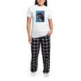 thumbnail image 5 of CafePress - Black Brindle French Bulldog Pajamas - Women's Short Sleeve Print T-Shirt and Pants Light Cotton Pajama Set, 5 of 7
