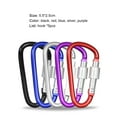 thumbnail image 7 of Cheers.US 5 Pcs Aluminum Alloy Carabiner Clips D Shape Carabiner Hooks Key Rings Aluminum Alloy Keychain Buckles, 7 of 7