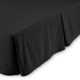 thumbnail image 3 of Bare Home Bed Skirt, Microfiber, Pleated, 15" Tailored Drop, Full, Black, 3 of 5