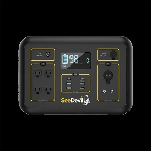SeeDevil SD-PPS1200-G1 1200W Portable Power Station - 1132WH