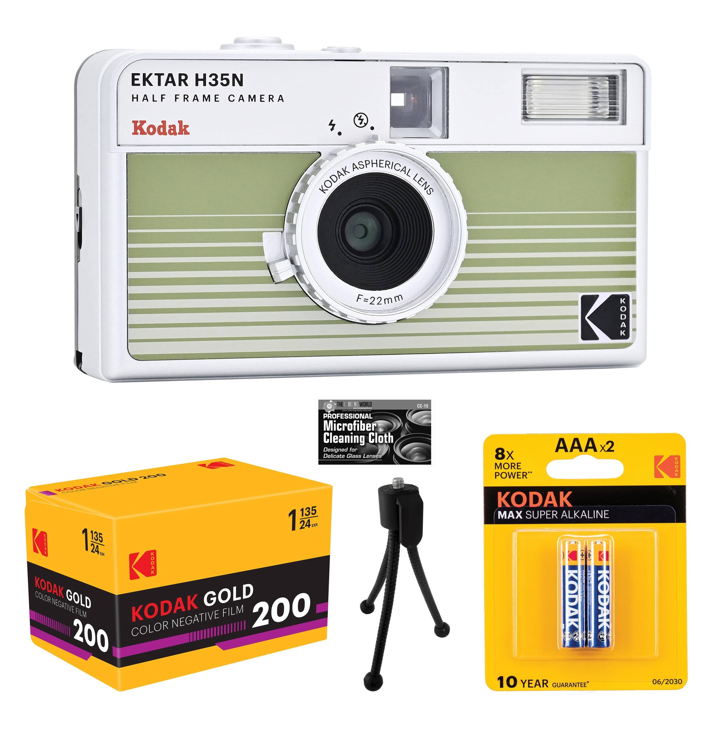 Kodak Ektar H35N Half-Frame 35mm Film Camera Color: Glazed Orange