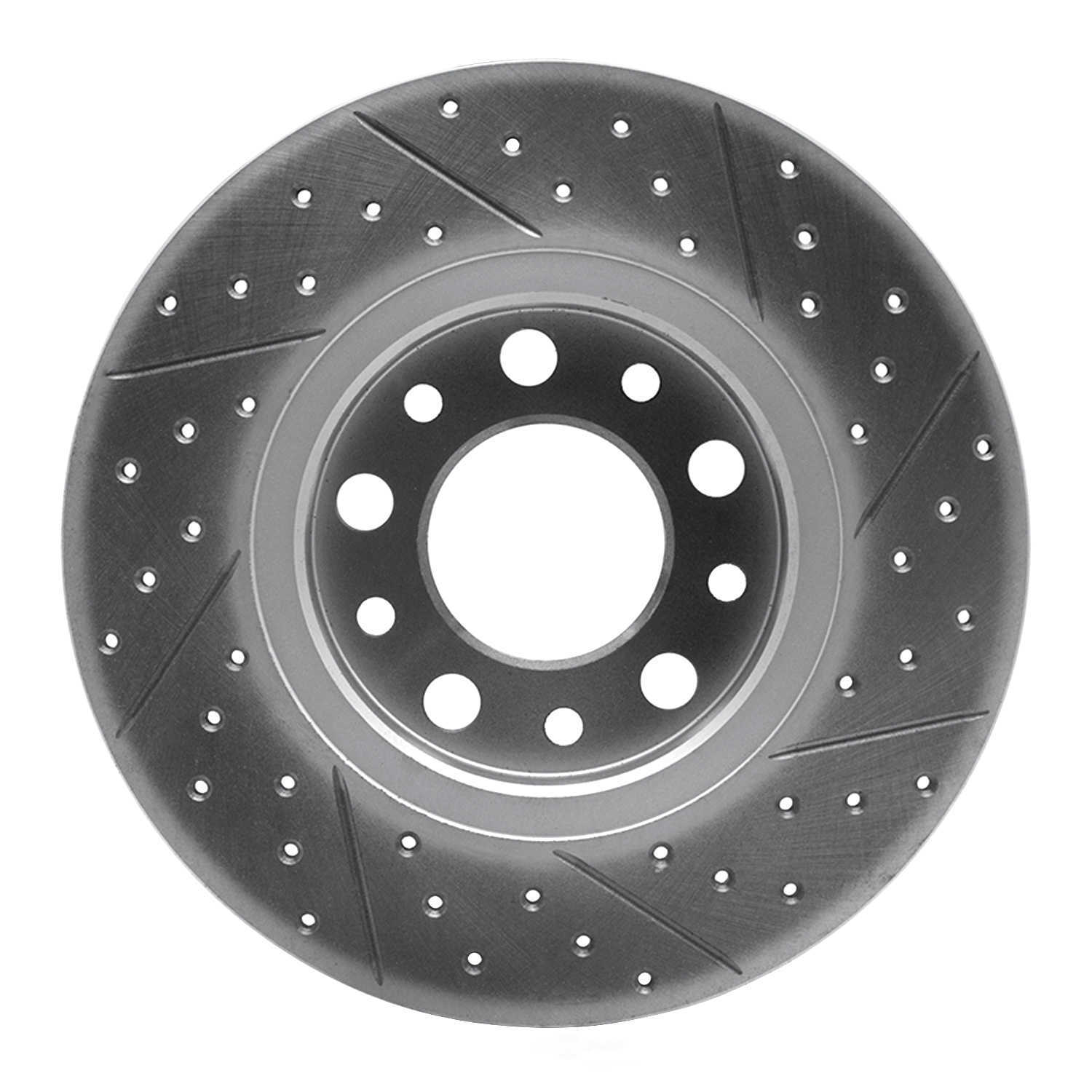Dynamic Friction Company 830-42014L DFC Geoperformance Rotor - Drilled and Slotted