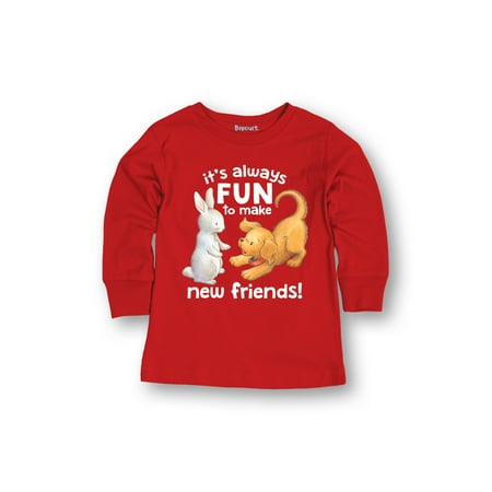 Top Biscuit - Biscuit New Friends TODDLER LONG SLEEVE TEE