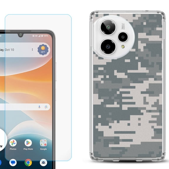 Phone Case for ATT Motivate Pro 2, with Screen Protector, by OneToughShield - Digital Camo