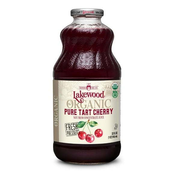 Lakewood Juice Not From Concentrate Organic Non-GMO Pure Tart Cherry 32 fl oz