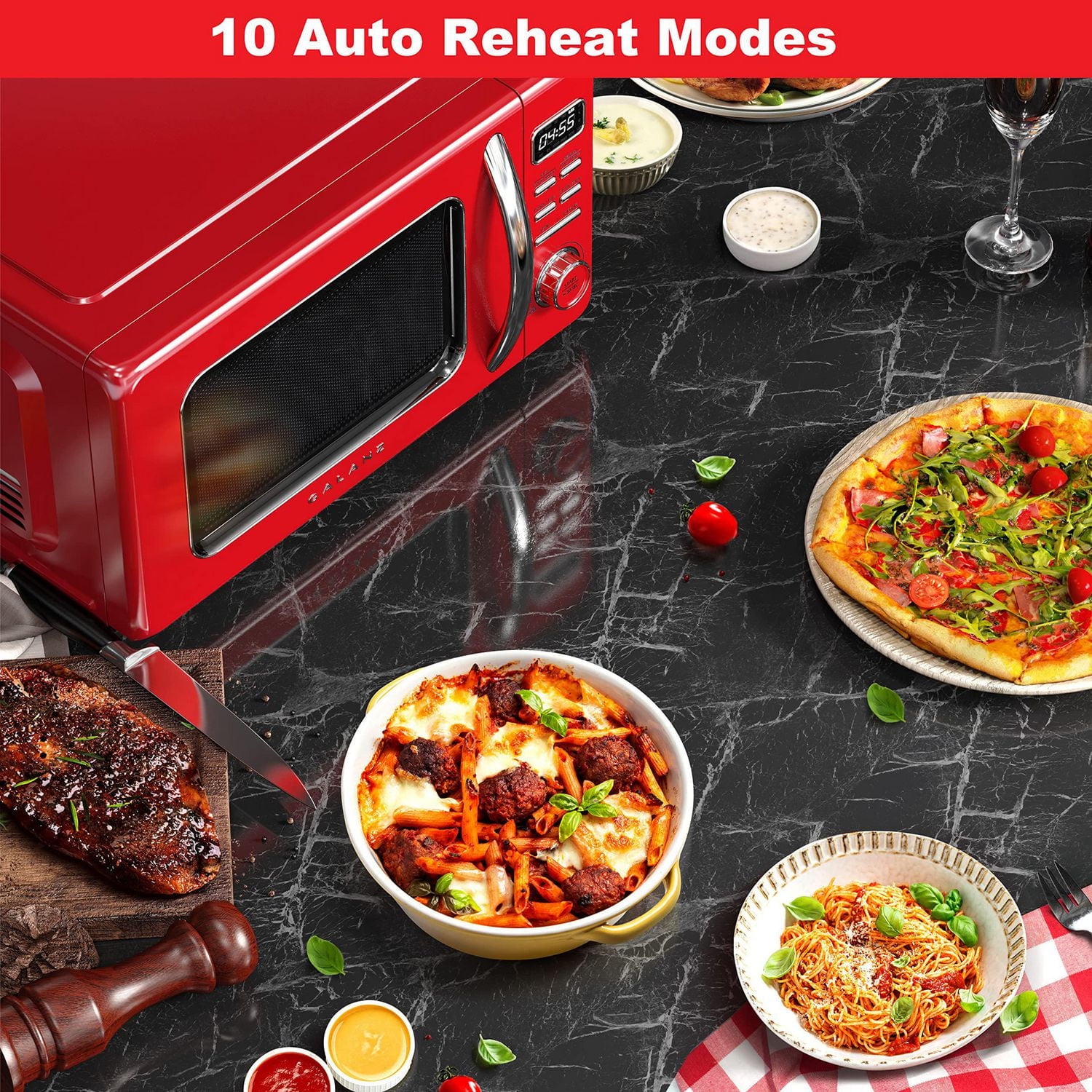 Galanz four à micro-ondes retro de 0,7 pi3 Four à micro-ondes retro de 0,7 pi3