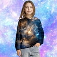 thumbnail image 6 of ZXLBBD Boys Sweatshirts Galaxy Print Hoodie Long Sleeve Pullover with Front Pocket for Kids Streetwear Comfort Loose Casual Dailywear, 6 of 6