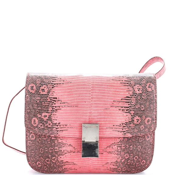 Pre-Owned Classic Box Bag Lizard Medium By Rebag