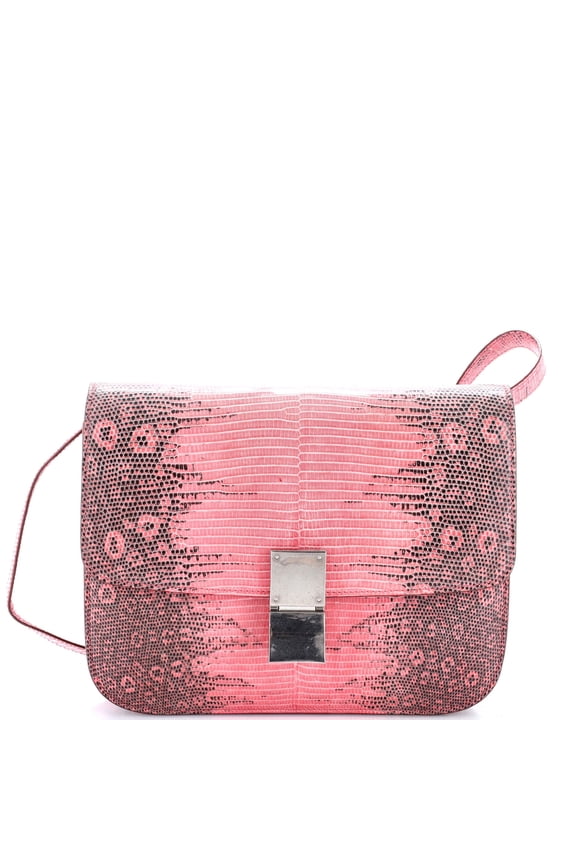 Pre-Owned Classic Box Bag Lizard Medium By Rebag