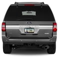 thumbnail image 4 of Ford Expedition in 3D Dark Gray Letters on Black Metal License Plate Frame, 4 of 8