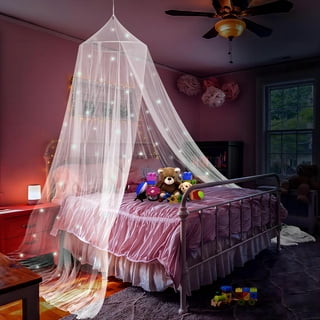 BABY NURSERY CANOPY DRAPE MOSQUITO NET WITH HOLDER TO FIT CRIB