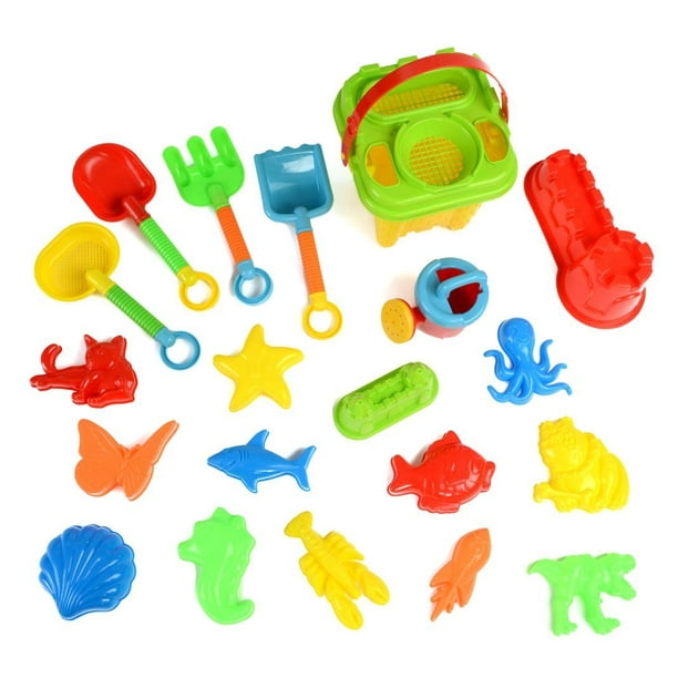 23pc Kids Beach Toys Set Sandbox Toys Sand Toys Walmart