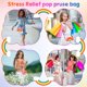 thumbnail image 3 of Pop Purse Fidget Toys Bolsa de regalo para niñas y mujeres, Rainbow Clouds Pop Fidgets Bolsa de hombro, Mochila sensorial de silicona Fidget Juguete para TDAH Ansiedad Alivio del estrés JM, 3 of 4
