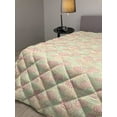 thumbnail image 2 of Floral Down Alternative Comforter, Macro Flower Petal of Japanese Cherry Blossom Sakura Tree Spring Theme, Microfiber Quilt for All Season, 5 Sizes, Pale Pink Maroon Yellow, by Ambesonne, 2 of 3