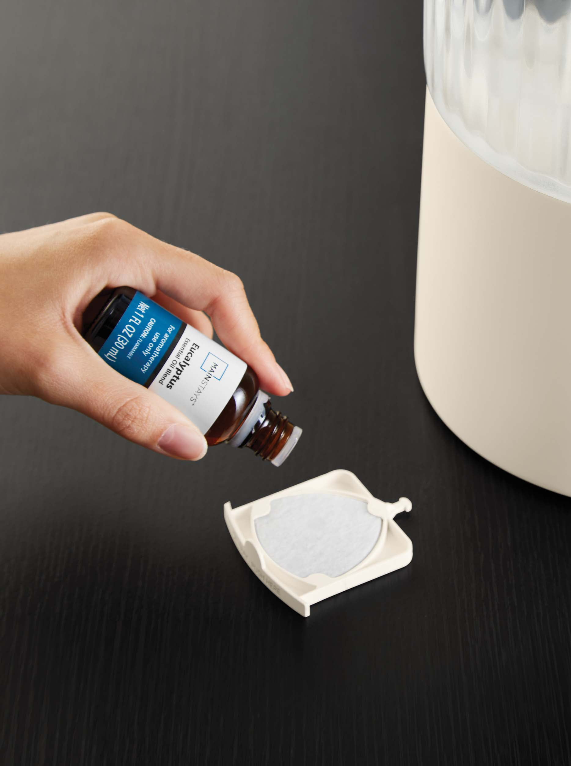 (3 pack) Mainstays Round Ultrasonic Cool Mist Top Fill Humidifier with Aroma, Vanilla Dream