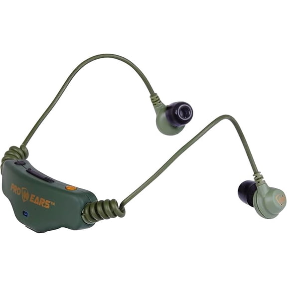 Altus Pro Ears Stealth 28 HT Electronic Hearing Protection – In-Ear Shooting Ear Protection, NRR 28 Noise Reduction, Sound Amplification, Rechargeable, Green