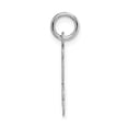 thumbnail image 2 of 14k White Gold Medium Script Letter J Initial Charm Pendant, 2 of 4