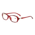thumbnail image 2 of 1 Pair Womens Ladies Blue Light Blocking Reading Glasses Red Readers for Reading Paper work +2.25, 2 of 4