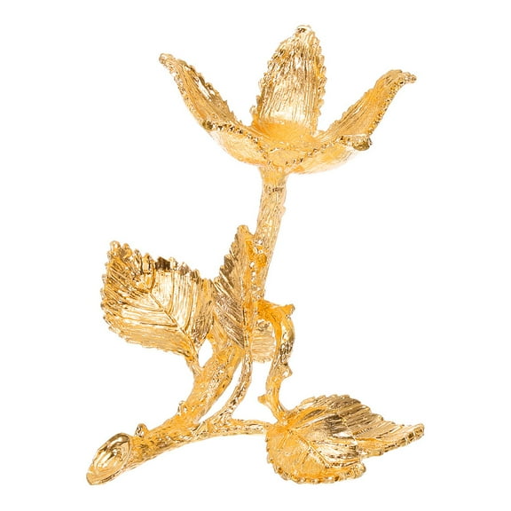 Alloy Crystal Ball Display Holder Light Luxury Egg Stand Decoration Stand Gold Rose Flower for Home