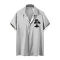 thumbnail image 1 of Camisas de Manga Larga para Hombres Blusa Cómoda de Cuello de Impresión, Camisa Casual de Poliéster para Uso Diario, de Fiesta Y de Primavera de Verano, 1 of 4
