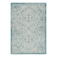 thumbnail image 3 of Unique Loom Outdoor Aztec Collection Area Rug - Coba (4' x 6' Rectangle Teal/Ivory), 3 of 7