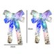 thumbnail image 2 of m Navidad transparente brillante arco árbol de Navidad decoración adorno de Navidad con cinta ligera Bowsliver, 2 of 5
