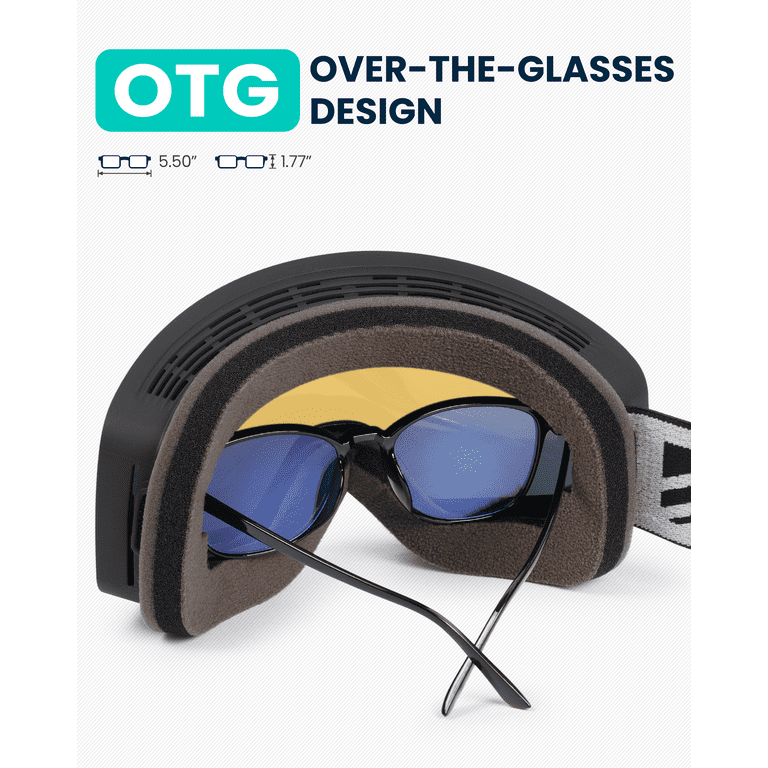 Snower Ski Goggles PRO - Frameless, Interchangeable Lens 100