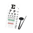 thumbnail image 2 of Tabla de pared para examen optométrico (22,05" x 10,24"), decorativa de PVC, con oclusor y puntero, ideal para escuelas, oficinas, hospitales y estudiantes. Oclusor de ojo negro, 2 of 9