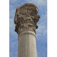 thumbnail image 2 of Jaynes Gallery 23x32 Black Ornate Wood Framed with Double Matting Museum Art Print Titled - Greece-Philippi Corinthian column at ancient ruins of Basilica, 2 of 4