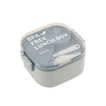 thumbnail image 2 of COM1950s Small Lunch Box, Hot Food Lunch Box, Food-Grade Double-Layer Lunch Box for Office Workers, Microwaveable Childrens Lunch Box, Leak-Proof Student Lunch Box, Lunch Box with Compartments, 2 of 2