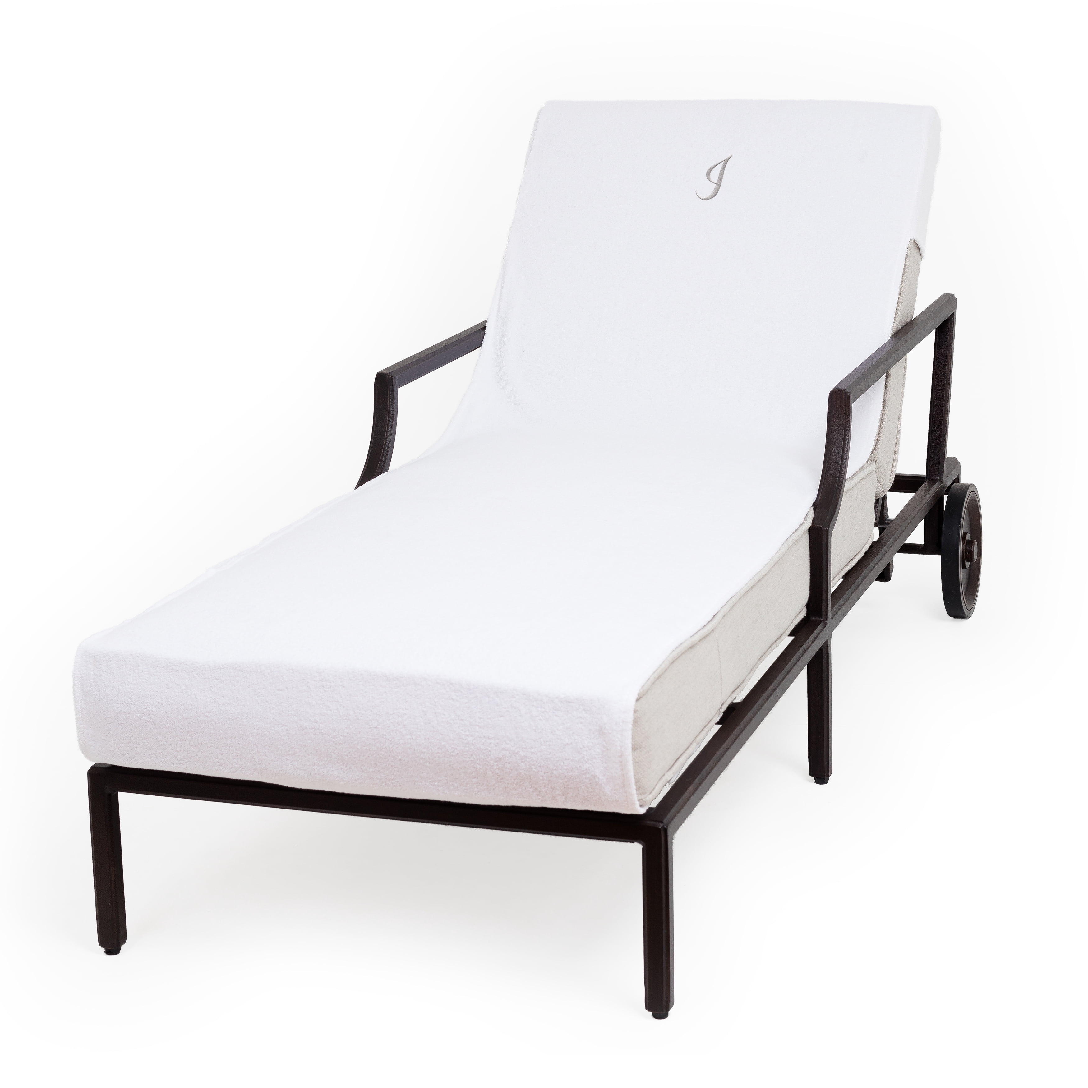Linum Home Textiles Personalized Standard Size Chaise Lounge Cover