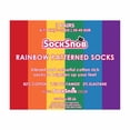 thumbnail image 2 of Sock Snob - 3 Pairs Mens Bright Patterned Striped Rainbow Socks, 2 of 2