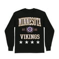 thumbnail image 5 of Women's Gameday Couture Black Minnesota Vikings Oversized Everyday Star Long Sleeve T-Shirt, 5 of 5