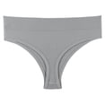 thumbnail image 6 of Fancifize Women's Breathable Seamless Thong Panties No Show Underwear Cotton Bikini Panties Low Rise Underwear Briefs,4 Pack,XXL,Multicolor2, 6 of 7